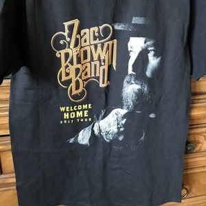 Zac Brown Welcome Home Tour 2017 T Shirt Medium New NWOT